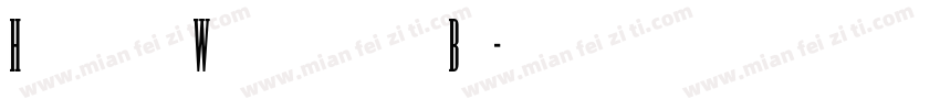 Hussar Woodtype Bd字体转换